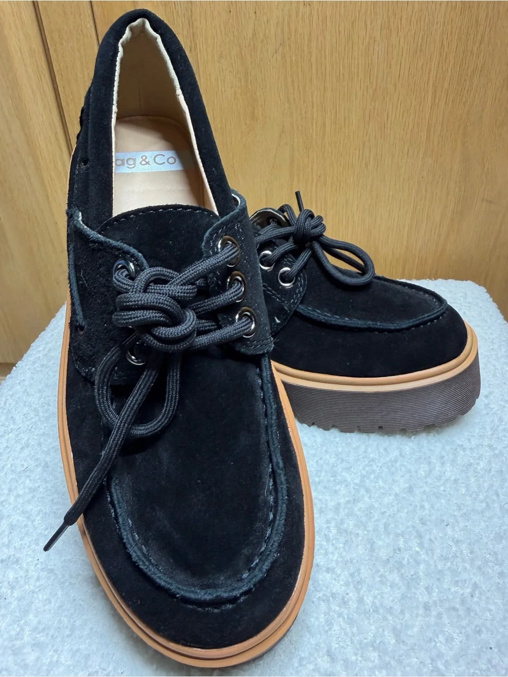 Black Rag&Co Platform Cuckatoos Lace-Up Shoes Women’s sz 8 (39)